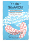 Pacifica Reusable Mask Set – Silicone Undereye & Brow Mask Set for Forehead & Under Eye, Anti-Wrinkle, Firming, Pair with Serum, Vegan & Cruelty-Free, 3 Pieces