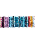 L. Erickson Grab & Go Pony - Metallic Espresso - 8 Pack Ponytail Holder Hair Ties