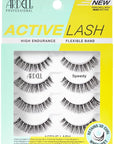 Ardell Active Lash - Speedy, False Eyelashes, Water-Resistant, Lightweight, Strip Lashes, 4 Pairs, 1-Pack