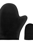 b.tan Face + Body Self Tanning Mitt Kit | Face & Body Mitt Bundle - Streak-Free, Velvety Soft, Reusable & Washable Self Tanner Mitt for Sunless Tan, Body Lotion, Tanning Lotion, Sprays, & Gels