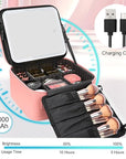 Relavel travel makeup bag with