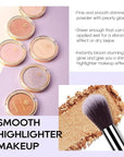 Baked Highlighter Powder Palette, Makeup Highlighter Powder Palette Bronze Glow