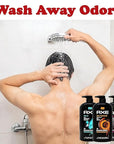 Axe Men's Body Wash Variety Set, Set of 3 Scents, Axe Dark Temptation, Apollo and Excite Body Wash, 3in1 Body and Face Wash in Pump Bottle, 33.8 Ounce Each