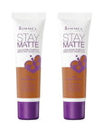 Rimmel, Stay Matte Foundation, Deep Mocha 2 Count of 1)