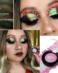 Afflano Chameleon Glitter Eyeshadow Metallic Eyes Makeup, Color Changing Holographic Multichrome Eyeshadow Shimmer, Highly Pigmented Duo Chrome Minerals Eye Shadow, Sparkling Face Highlighter
