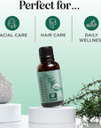 Certified Organic Rosemary Oil for Hair - Pure USDA Organic Rosemary Essential Oil for Hair Skin and Nails Plus Aromatherapy - Oil for Dry Scalp Treatment and Enhanced Volume and Shine