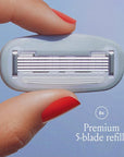Billie Women’s Razor Refill Blades 5-Blade Cartridges - 8 count