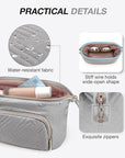 BAGSMART Travel Makeup Bag, Cosmetic Bag Make Up Organizer Case,Large Wide-open Pouch for Women Purse for Toiletries Accessories Brushes