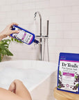 Dr Teal's Foaming Bath with Pure Epsom Salt, Black Elderberry with Vitamin D, 34 fl oz (Pack of 2)