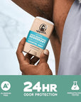Dr. Squatch Natural Deodorant for Men - Odor-Squatching Aluminum Free - Coastal Mist & Rainforest Rapids (2.65 oz, 2-Pack)