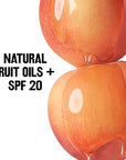 Revlon Kiss Tinted Lip Balm with SPF 20, Hydrating, Flavored, Infused with Natural Fruit Oils, 015 Juicy Peach, 0.09 oz