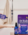 Dr Teal's Foaming Bath with Pure Epsom Salt, Sleep Blend with Melatonin, Lavender & Chamomile Essential Oils, 34 fl oz (Pack of 2)