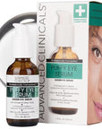 Advanced Clinicals Puffy Eye Under Eye Serum | Visible Anti Aging Brightening Vitamin C + Caffeine Serum Helps Improve Look Of Puffiness, Fine Lines, Dark Circles, & Uneven Skin Tone, 1.75 Fl Oz