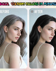 Black Temporary Hair Color Spray - Gentle Formula, Washable & Non-Sticky | Instant Hair Dye Alternative for Adults | Halloween, Costume, Party Makeup, 150ml