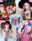 Pink Hair Color Wax - Temporary & Washable Hair Styling Mud Gel for Men, Women, Kids,For Halloween, Cosplay, Party, Crazy Hair Day & Children's Day