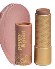 Poppy & Pout All Natural Lip Tint, Cardboard Tube, Hand-Filled, Beeswax, Vitamin E, Coconut Oil, Cruelty Free, All-Natural Shades (Charlie)