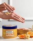 Dr Teal's Pink Himalayan Salt Body Scrub, Glow & Radiance with Pure Epsom Salt & Citrus Essential Oils 16 oz (Pack of 3)