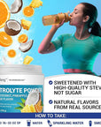 Dr. Berg Zero Sugar Hydration Keto Electrolyte Powder - Enhanced w/ 1000 mg of Potassium & Real Pink Himalayan Salt (NOT Table Salt) - Tropical Coconut, Pineapple & Orange Drink Supplement 50 Servings
