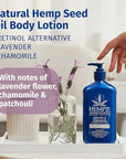 Hempz Body Lotion - Lavender & Chamomile Herbal Limited Edition Daily Moisturizing Cream, Shea Butter, Aloe, Lavender Extract Body Moisturizer - Skin Care Products, Hemp Seed Oil - 17 Fl Oz…