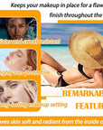 Mineral Sunscreen Setting Powder SPF 50++,Oil Control Long Sunscreen Powder