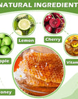 Honey Pot Lip Balm,3PCS Bee Lip (Honey+Apple+Cherry)