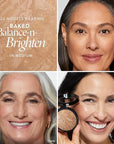 LAURA GELLER NEW YORK Award-Winning Baked Balance-n-Brighten Color Correcting Powder Foundation - Medium - Buildable Light to Medium Coverage - Demi-Matte Natural Finish