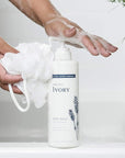 Ivory Sensitive Skin Moisturizing Body Wash, Hint of Lavender, 17.9 Fl Oz (Pack of 4)
