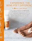 Benefeet Sweet Dreams Overnight Foot Repair - Night Cream for Detox, Moisturize & Soften Dry Cracked Skin, With Apple Cider Vinegar, Turmeric & Borage Oil, 4oz