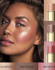 3 Pcs MEDIUM-DEEP Contour Stick Set,Cream Blush & All Skin