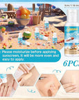 6 Pcs Wedding Sunscreen Bulk Travel Size Sunscreen SPF 50 Mini Sunscreen with Zinc Oxide Titanium Dioxide for Wedding Party Gifts(Summer Vacation)