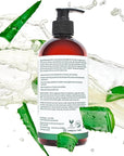 PURA D'OR 16 Oz ORGANIC Aloe Vera Gel - Unscented - All Natural - ZERO Artificial Preservatives - Deeply Hydrating & Moisturizing - Sunburn, Bug Bites, Rashes, Small Cuts, Eczema Relief - Skin & Hair