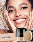 Setting Powder Lightweight Loose Powder Finishing Powder Long-Lasting (Light Coffee/Natural) 0.28 Oz