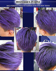 Temporary Purple Hair Color Wax,Natural Hair Spray Color Washable For Kids Women Men For Dark Light Hair Hairstyle Cosplay Halloween Party Christmas Diy Hairstyle