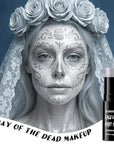 BOBISUKA Metallic Silver Face & Body Paint Stick Water-Based Washable Face Paint Makeup Stick for Halloween Skull, Goth, Robot, Ice Queen, Galaxy, Cosplay, SFX, Sports Eye Black & Costume Party