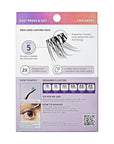 KISS imPRESS Falsies Long Lasting Self Adhesive Eyelashes, ‘Demi Wispy’, 5 Day Extended Wear, 24 Light Volume Lash Clusters (5,6,8,10,12, & 14mm), Precision Non-Stick Applicator