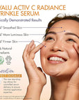 Organic Hyalu Activ C Serum for Face & Eyes - Optimized Vitamin C 5x More Stable With Hyaluronic Acid - Anti-Wrinkle - Brighter & Plumped Skin - 1.01 Fl Oz