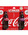 Lip Smacker Coca-Cola Bottle Lip Balm Duo, Moisturizing & Glossy Finish, Featuring Iconic Contour Bottle Design Fun, Collectible Gift for All Ages