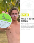 Raw Elements Face and Body Mineral Sunscreen SPF 30 Tin, Organic Sunblock Daily Protection, Non Toxic Reef Safe, Water Resistant, Cruelty Free, Plastic Free, 3 oz (Pack of 1)