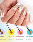 MelodySusie Nail Art Brushes Set,6pcs
