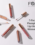 BFY Cosmetics 5-Pack Plumping Lip Gloss - Shimmer