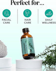 Pure Rosemary Essential Oil with Dropper - Undiluted Rosemary Oil for Hair Skin and Nails and Refreshing Aromatherapy Oil for Diffusers - Essential Oil for Cleansing Dry Scalp Care 4oz