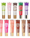 Ruby Kisses Broadway Vita-Lip Tinted & Clear Lip Gloss Set (11 Pack) Ultra-Hydrating & Soothing Formula with Vitamins, High-Shine Non-Sticky Lip Balm with Rosehip+Coconut Oil, Pink & Brown Shades