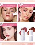 Blush Stick, Matte Cream Blush Stick for Cheeks, Stick,