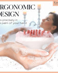 KAMEDIS Scalp Massager Brush - Silicone Gentle Scalp Scrubber, Exfoliator & Hair Dandruff Scrub Away - Use On Shower with Shampoo for Scalp Scrub. Suitable for Men & Women