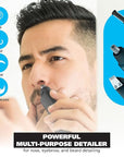 Wahl Pro Series® Rechargeable Eyebrow, Ear & Nose Hair Trimmer for Men – Painless DualTech® Eyebrow Trimmer & Facial Hair Removal Device – Model 3025656