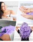 Temporary Purple Hair Spray Color Wax 4.23 oz, Instant Natural Violet Hairstyle Cream Dye, Washable Styling Pomades, Disposable Coloring Mud for Women Youth Men, Party Cosplay DIY Halloween