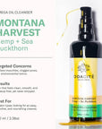 ODACITE MONTANA HARVEST Hemp + Sea Buckthorn OMEGA OIL CLEANSER
