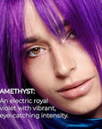 XMONDO Color Amethyst Deposting Mask – Semi-Permanent Purple Dye with Bond Booster & Hyaluronic Acid, 8 oz