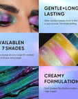 MAKI YIKA Liquid Eyeshadow Chameleon Metallic Eyeshadow Color Shifting Highly Pigmented Long Lasting With No Creasing Multichrome Eye Topper Glitters (#4 Sunrise)