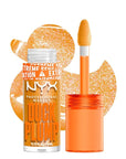 NYX PROFESSIONAL MAKEUP Duck Plump High Pigment Lip Gloss, Lip Plumper Gloss with Spicy Ginger - Flippin Slime